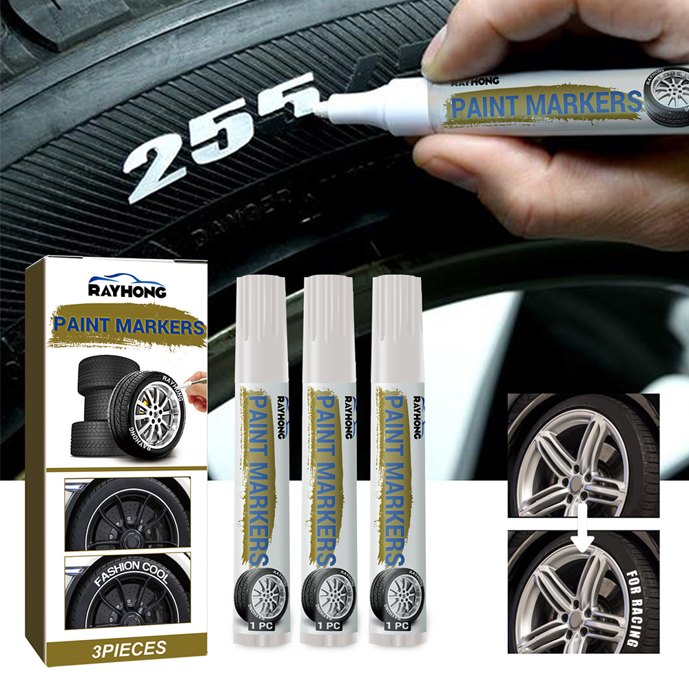 Tee Height Marker - White Waterproof Cars Wheel Tire Oily