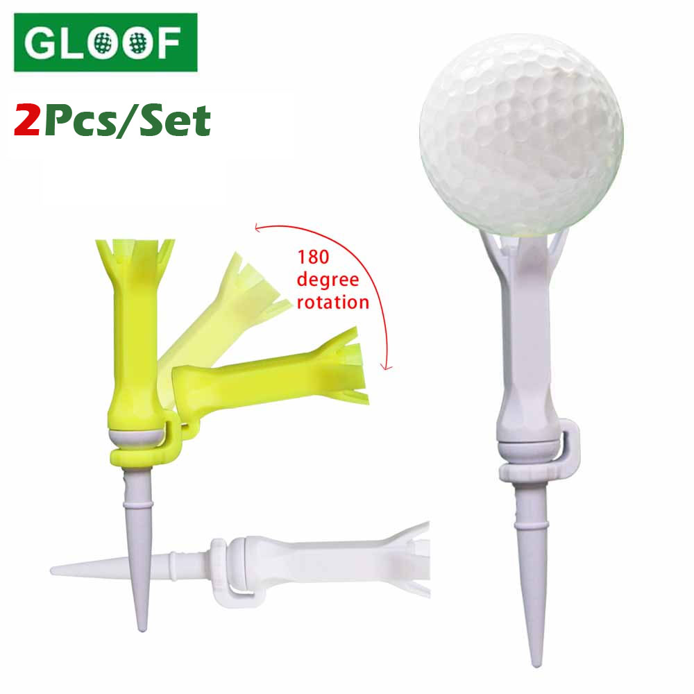 Golf Scorecard Holder - 2Pcs/Set Rotatable Training Golf Tee Ball
