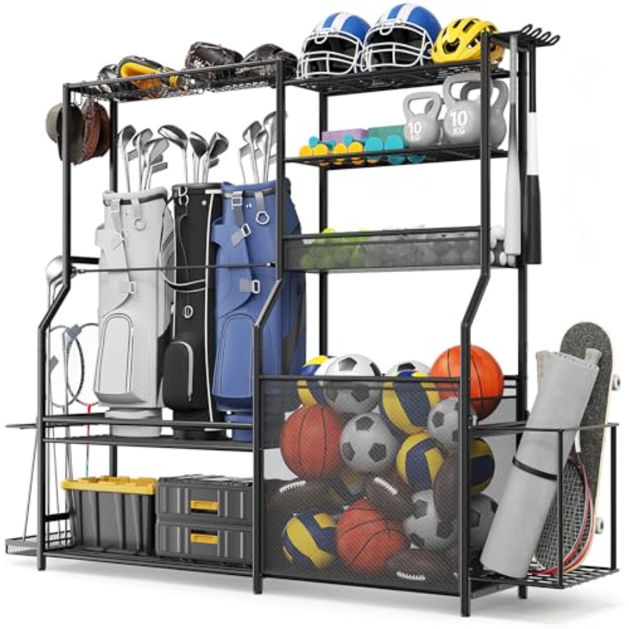 Golf Equipment Garage Organizer - Garage Sports Equipment Organizer 3 Golf
