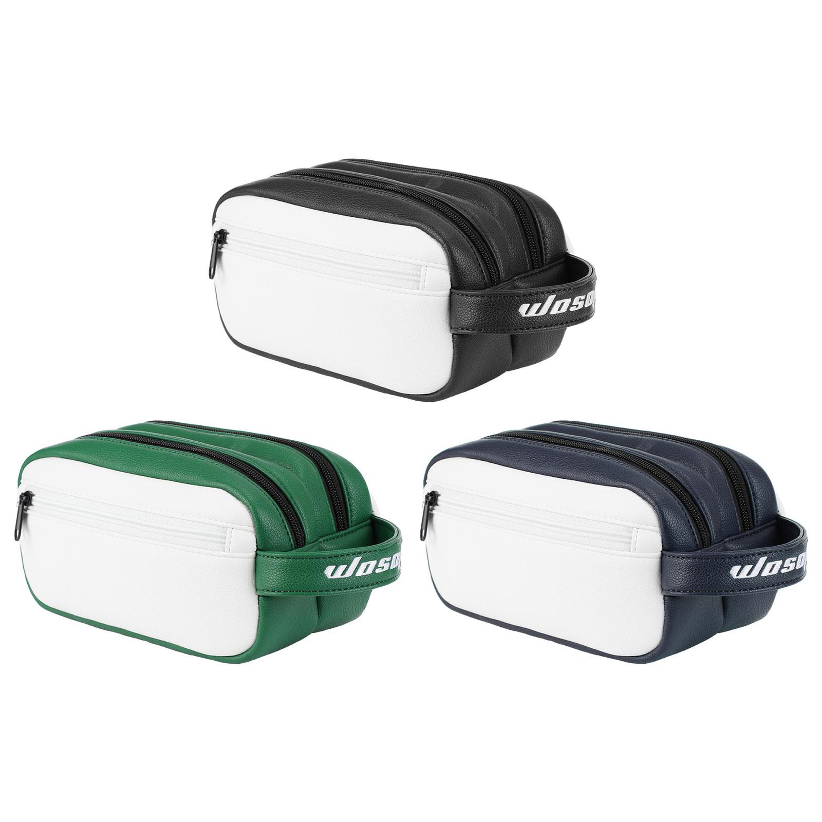 Golf Equipment Gifts - PU Golf Ball Pouch Large Capacity