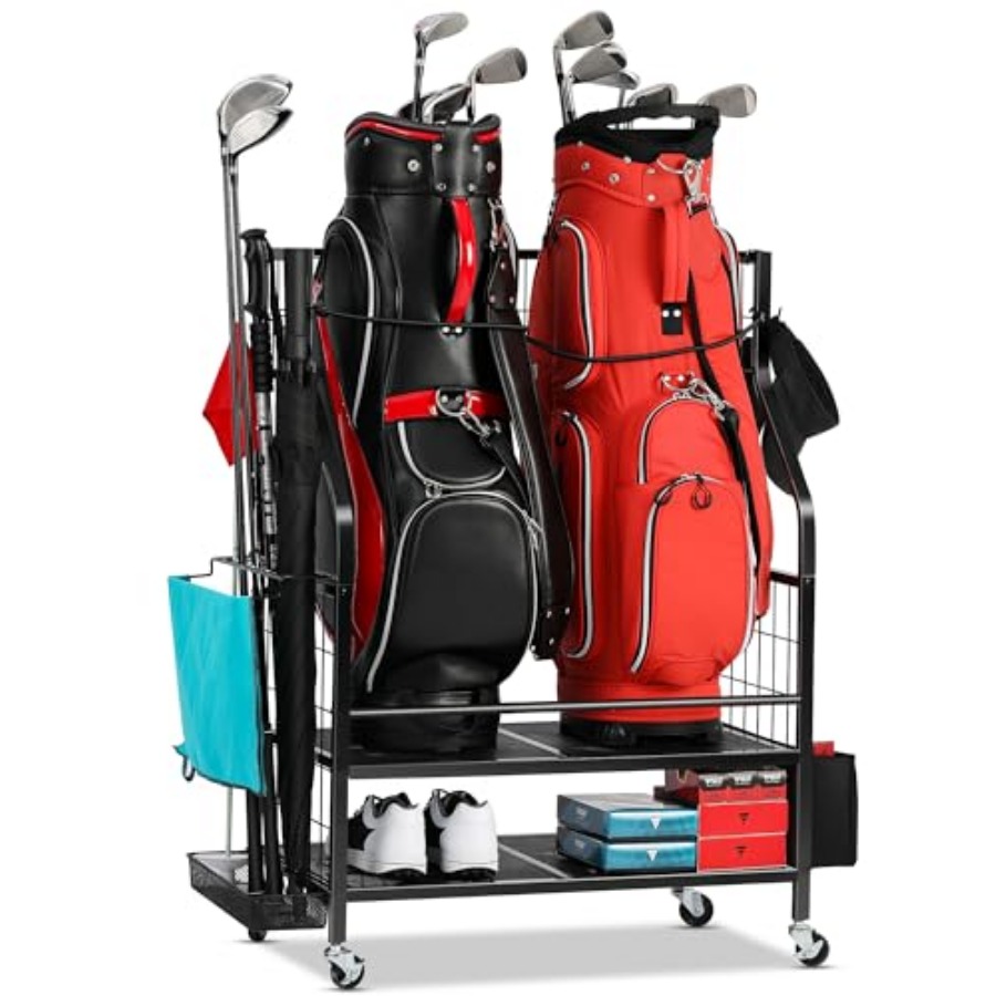 Golf Bag Storage Garage Organi - Golf Equipment Garage Organizer avaliação e preço