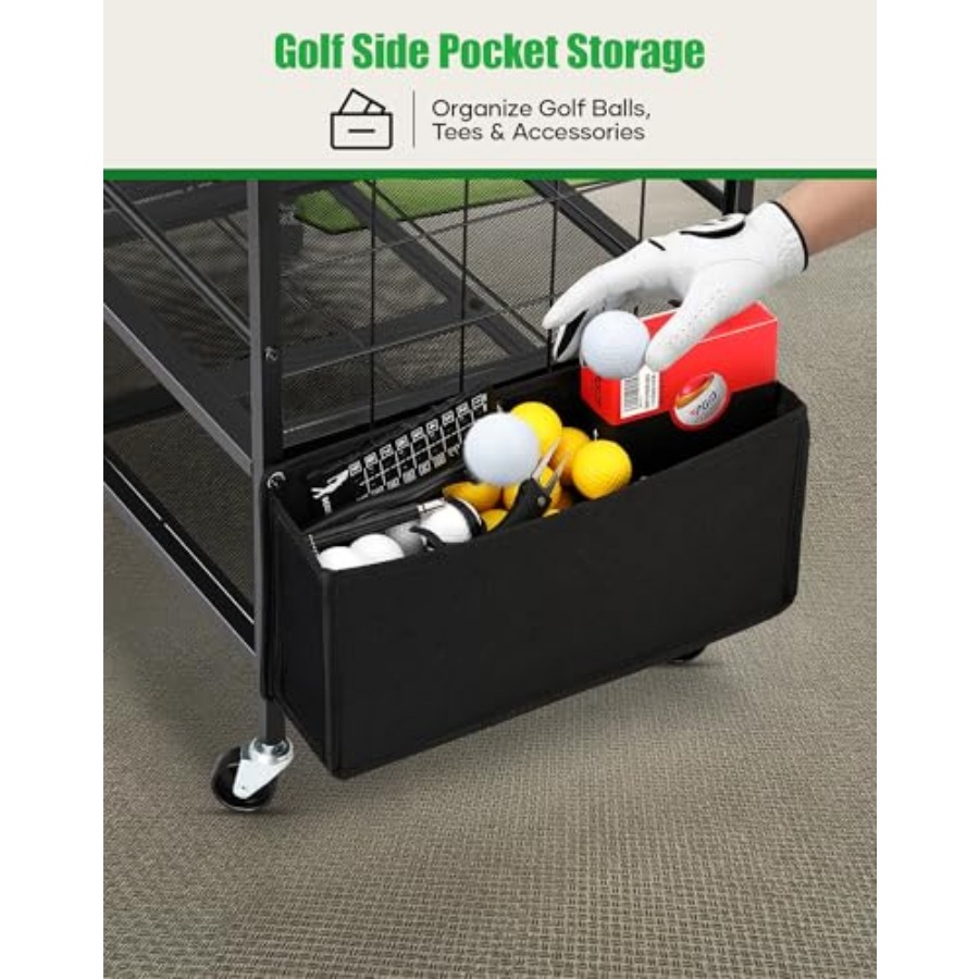 Golf Bag Storage Garage Organi - Golf Equipment Garage Organizer avaliação e preço