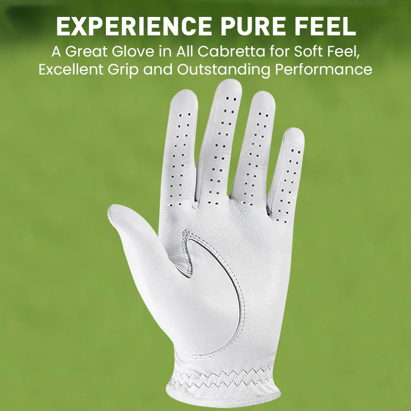 Cabretta Leather Golf Gloves f - Golf Ball Premium avaliação e preço