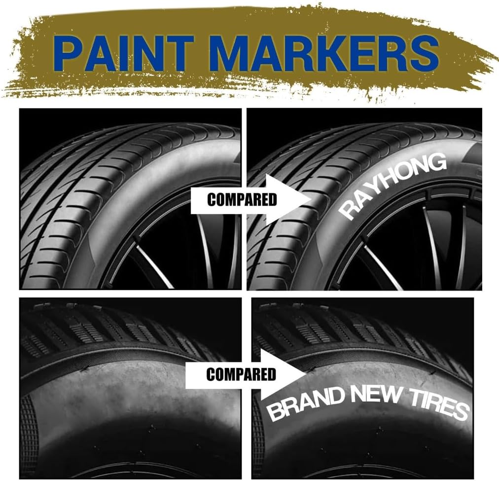 White Waterproof Cars Wheel Ti - Tee Height Marker avaliação e preço