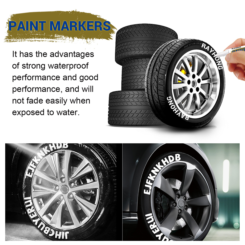 White Waterproof Cars Wheel Ti - Tee Height Marker avaliação e preço