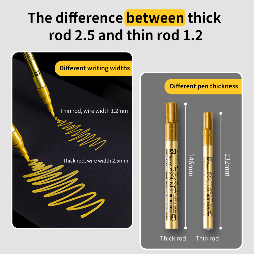 1.2mm/2.5mm Permanent Paint Pe - Tee Height Marker avaliação e preço