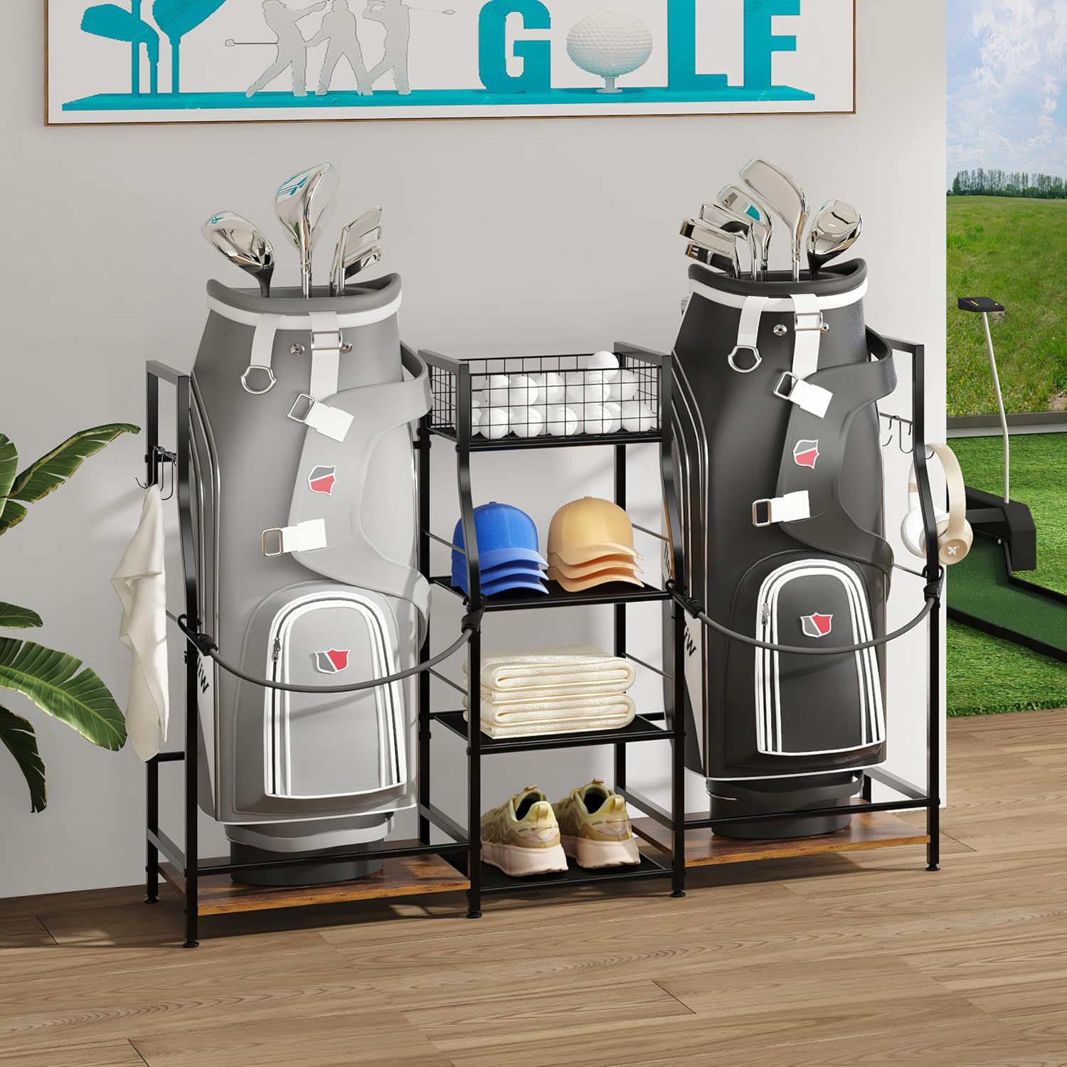Cross-border factory direct sa - Golf Equipment Garage Storage avaliação e preço