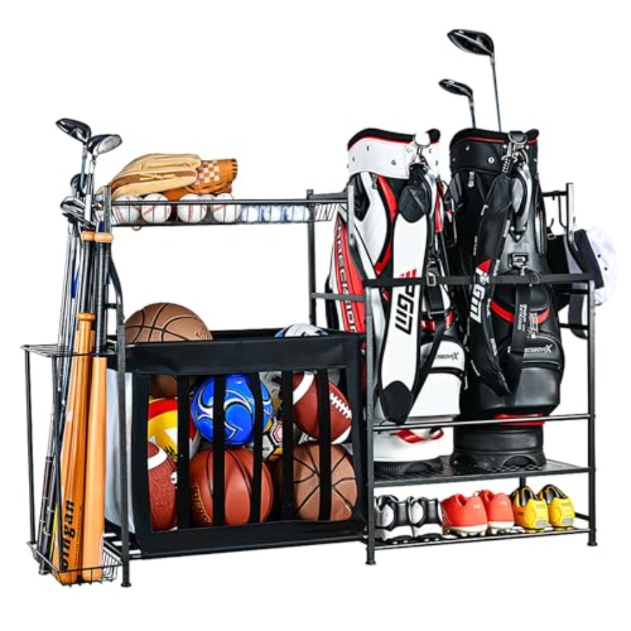Sports Equipment Organizer Rac - Golf Equipment Garage Organizer avaliação e preço