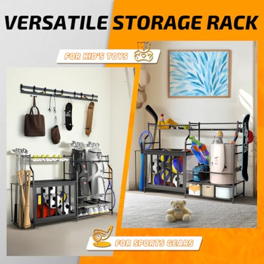 Sports Equipment Organizer Rac - Golf Equipment Garage Organizer avaliação e preço