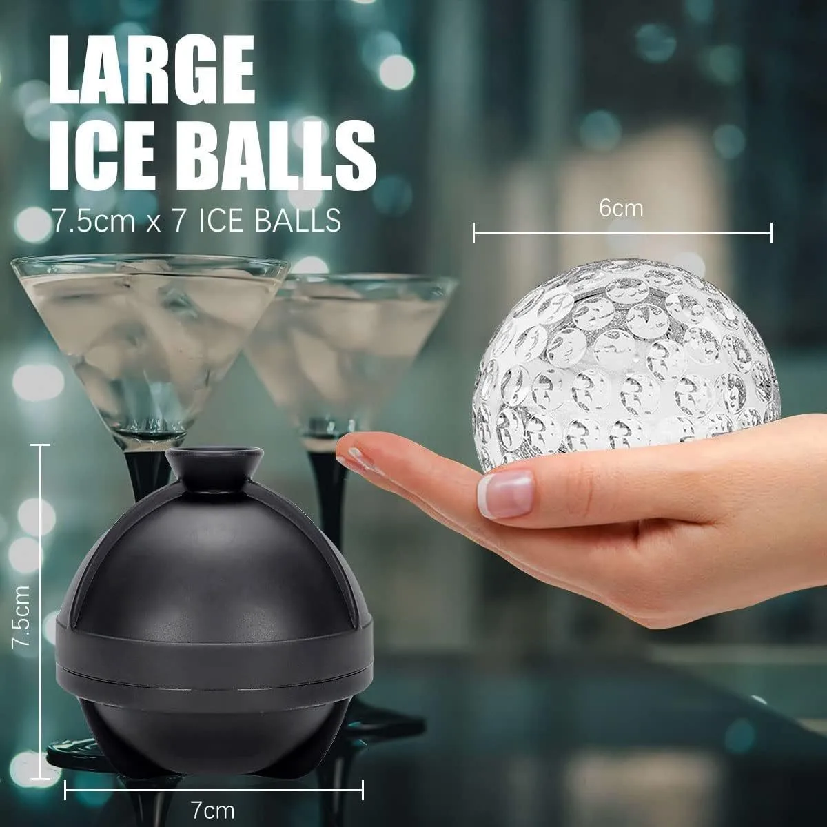 Food Grade Silicone Ice Ball M - Golf Ball Premium avaliação e preço