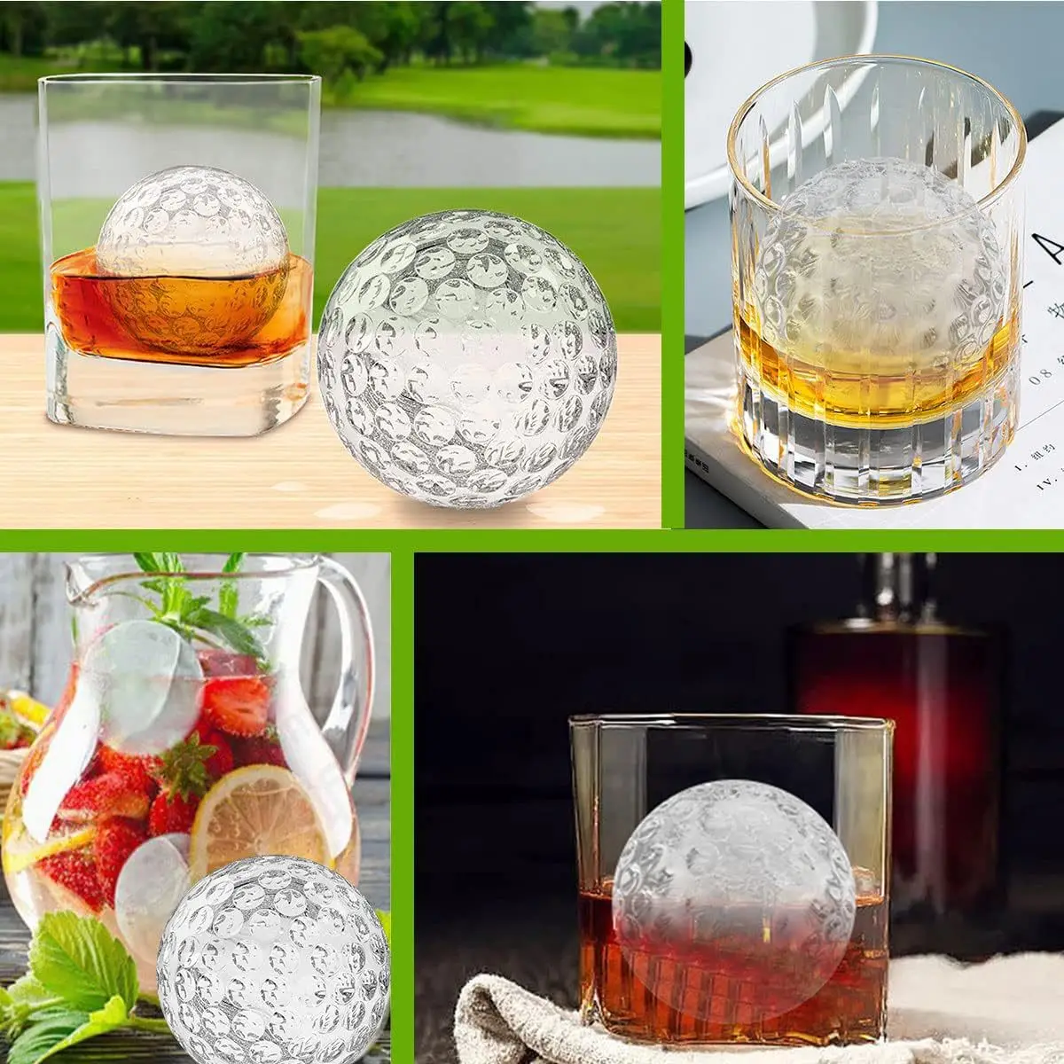Food Grade Silicone Ice Ball M - Golf Ball Premium avaliação e preço