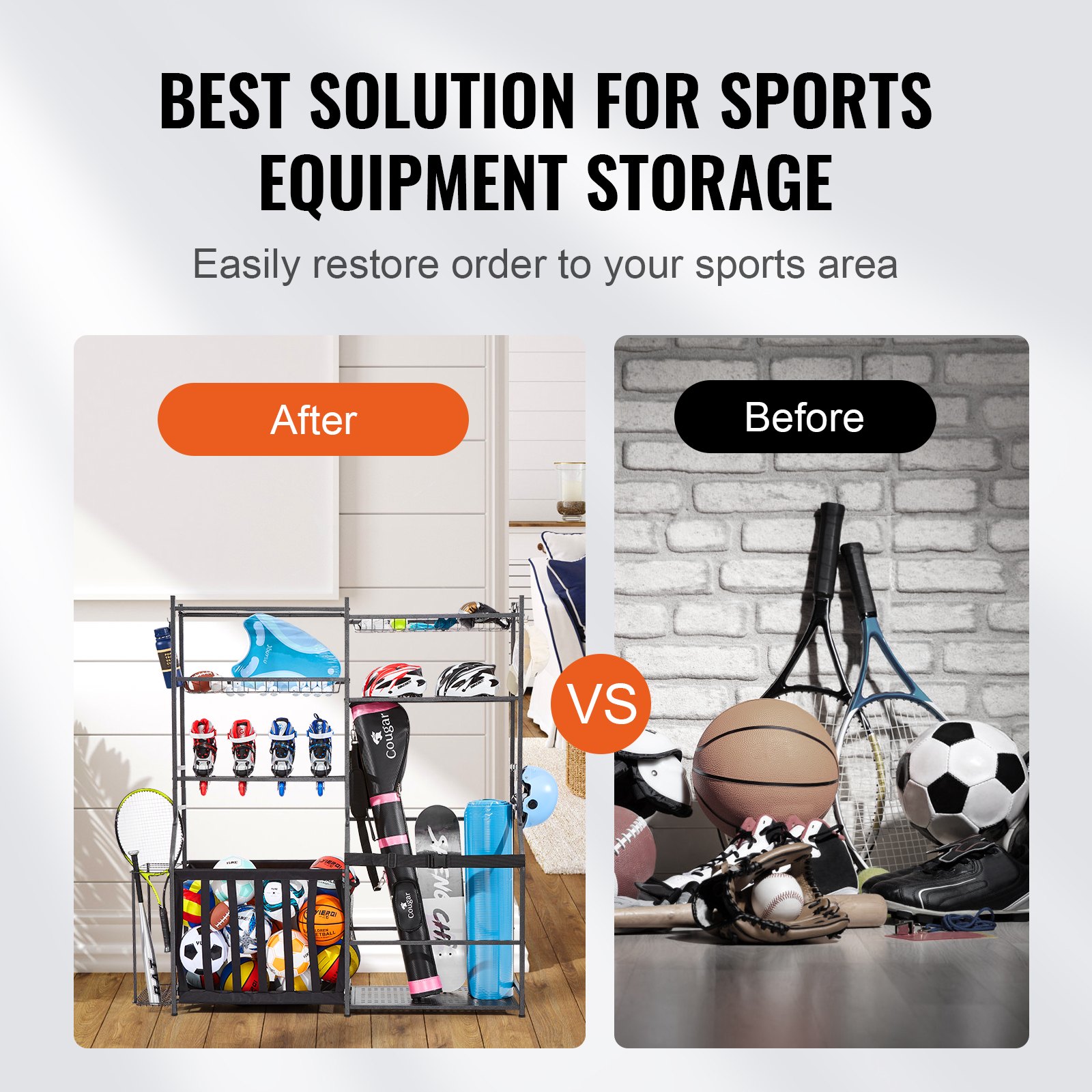 Golf Storage Garage Organizer, - Golf Equipment Garage Organizer avaliação e preço