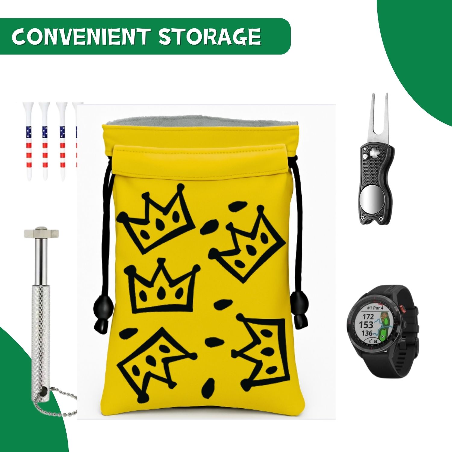 Crown Golf valuable item bag,  - Golf Equipment Stores avaliação e preço