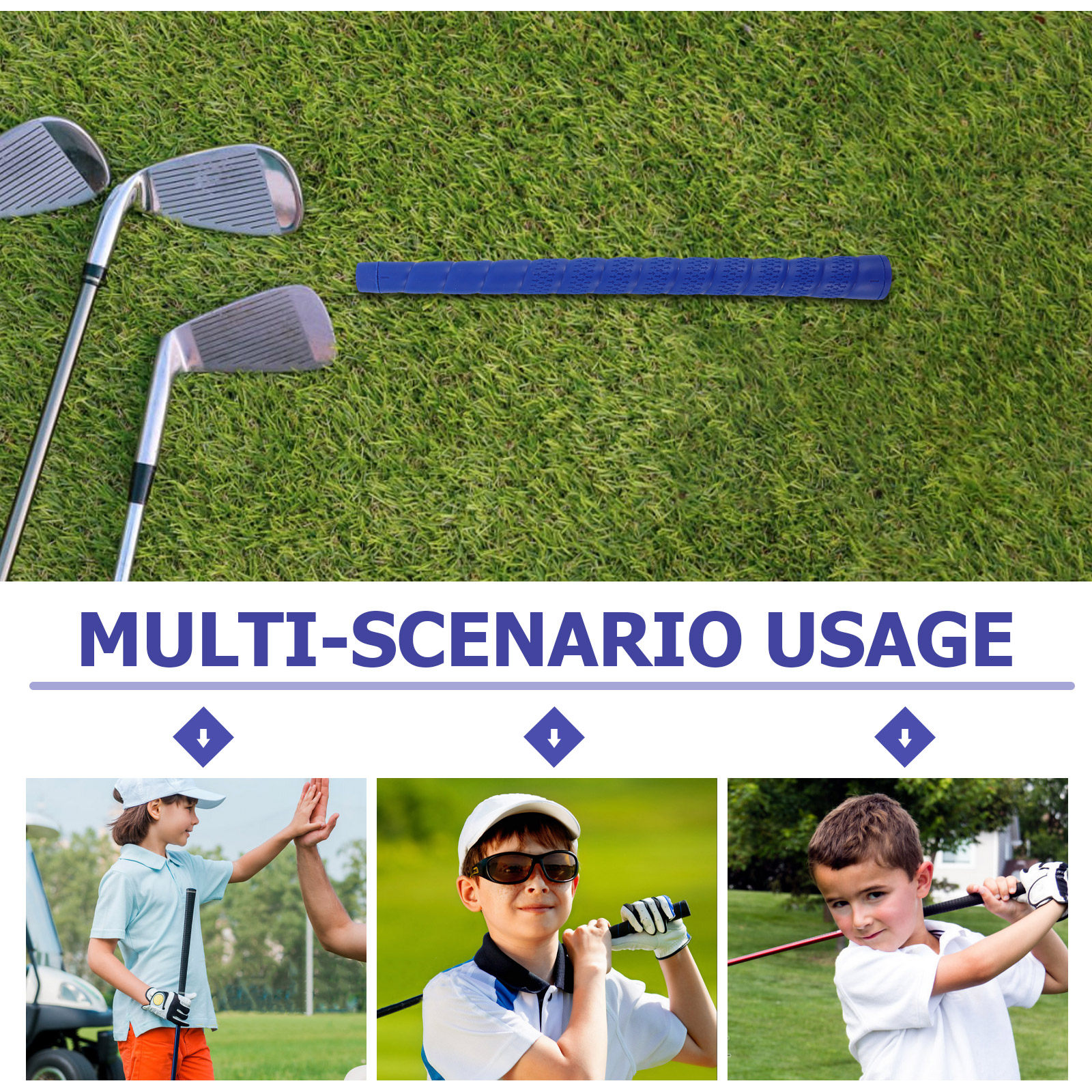 Child Golf Grip Soft Rubber Ju - Golf Equipment For Youth avaliação e preço
