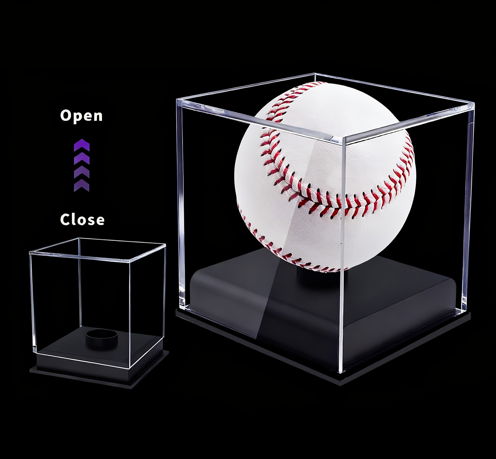 Quality Acrylic Baseball Box D - Golf Ball Premium avaliação e preço