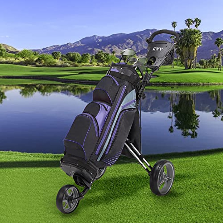 Foldable Lightweight 3-Wheel G - Golf Scorecard Holder avaliação e preço