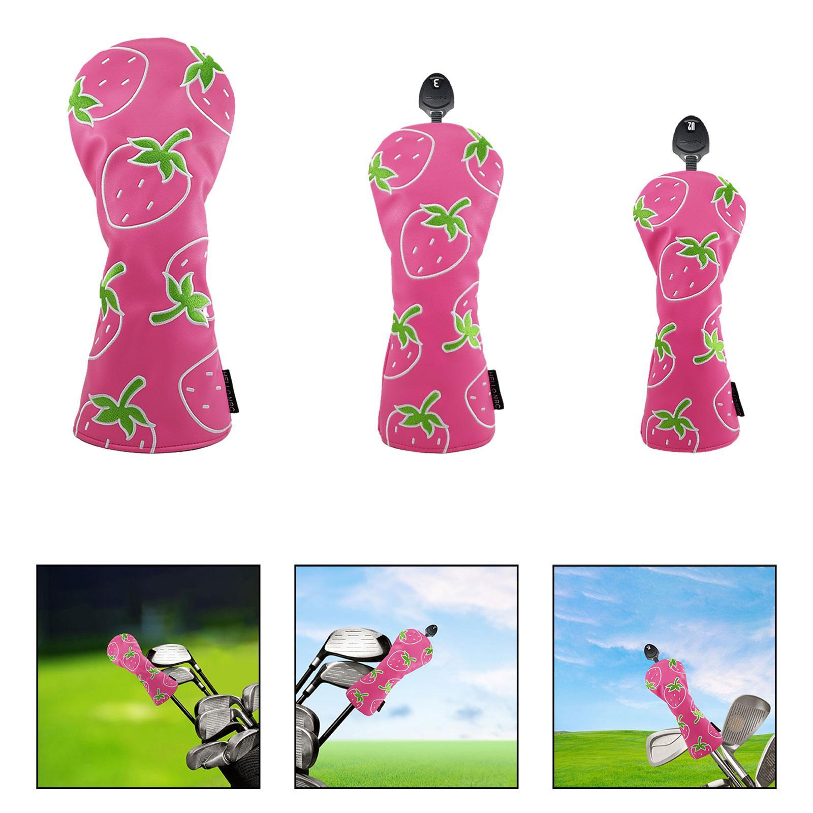 Strawberry Printed Wood Headco - Golf Equipment Gifts avaliação e preço