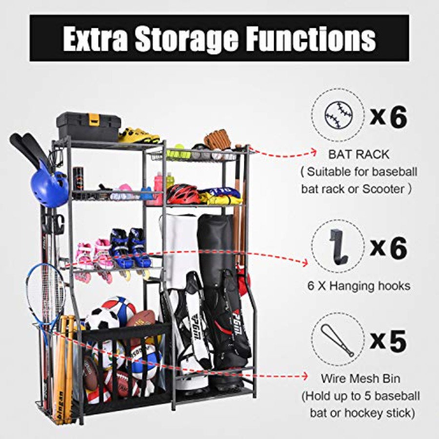 Garage Sports Equipment Storag - Golf Equipment Garage Organizer avaliação e preço