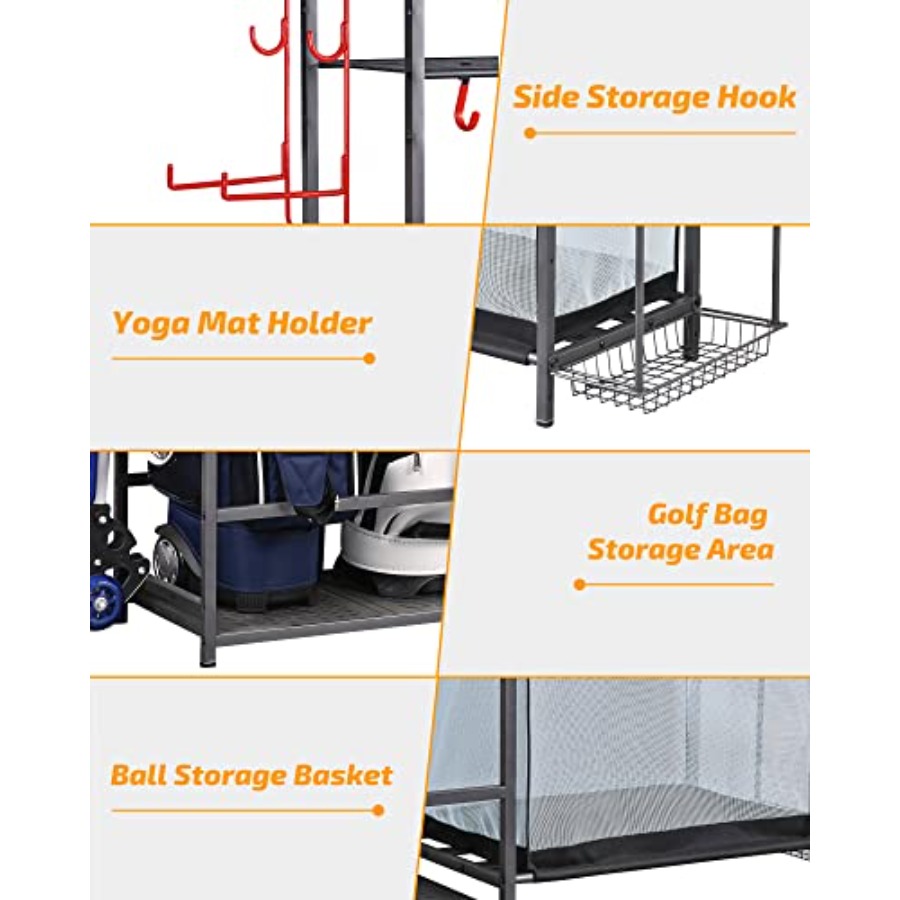 Extra Large Golf Storage Ball  - Golf Equipment Garage Organizer avaliação e preço