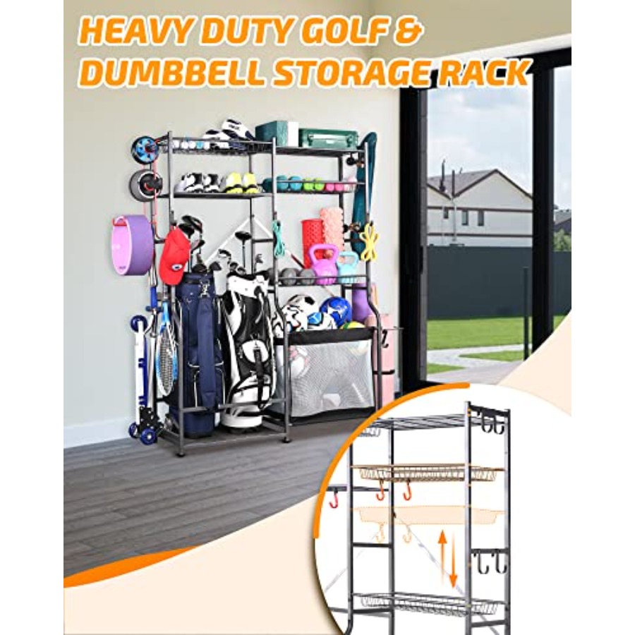 Extra Large Golf Storage Ball  - Golf Equipment Garage Organizer avaliação e preço