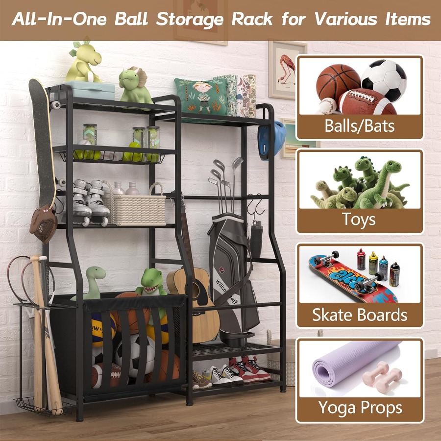 Garage Sports Equipment Organi - Golf Equipment Garage Organizer avaliação e preço