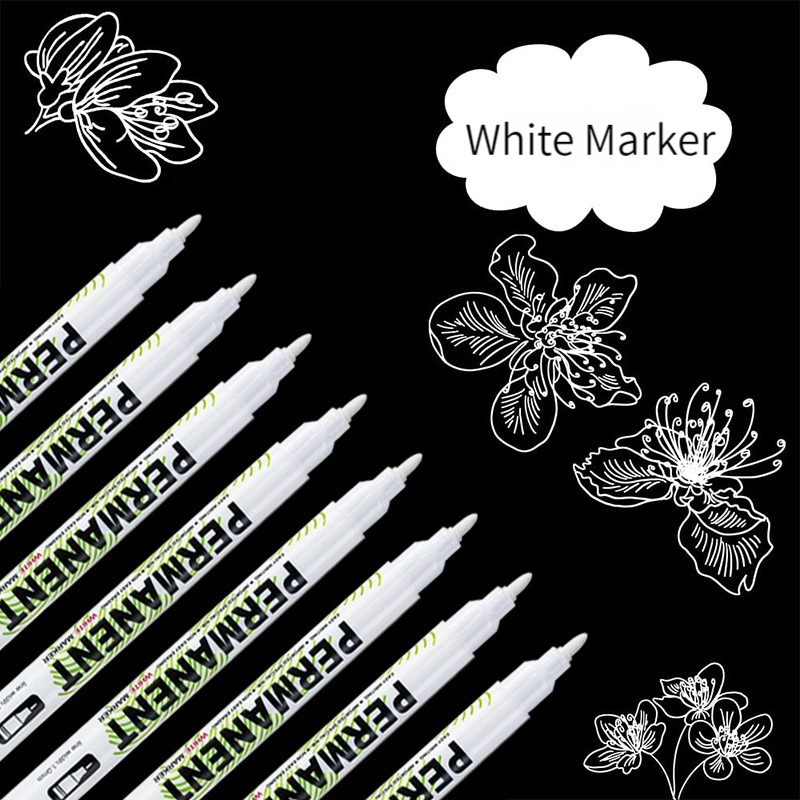 1-20Pcs White Marker Pen Alcoh - Tee Height Marker avaliação e preço