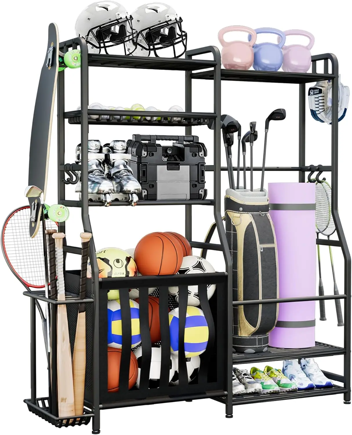 Garage Sports Equipment Organi - Golf Equipment Garage Organizer avaliação e preço