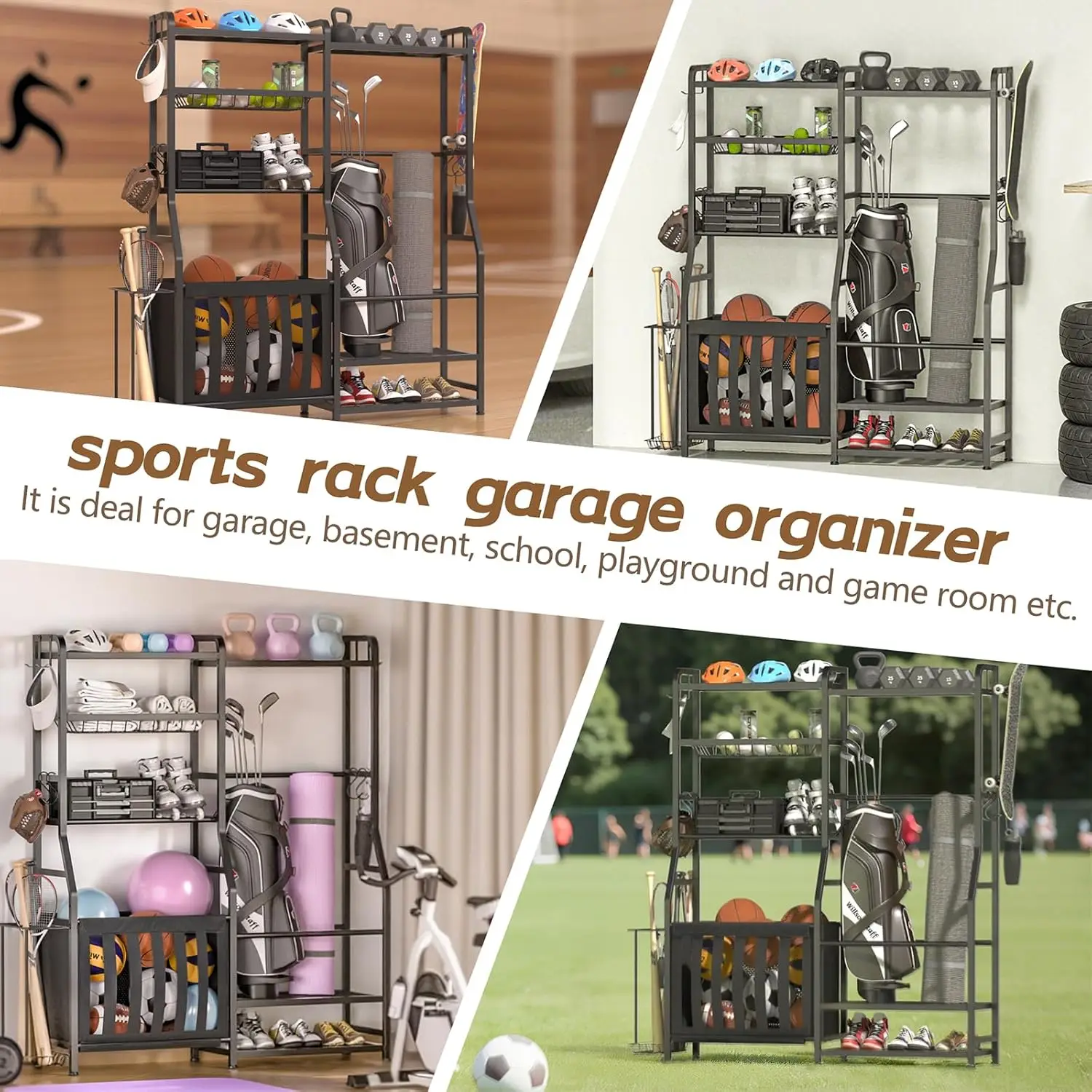 Garage Sports Equipment Organi - Golf Equipment Garage Organizer avaliação e preço