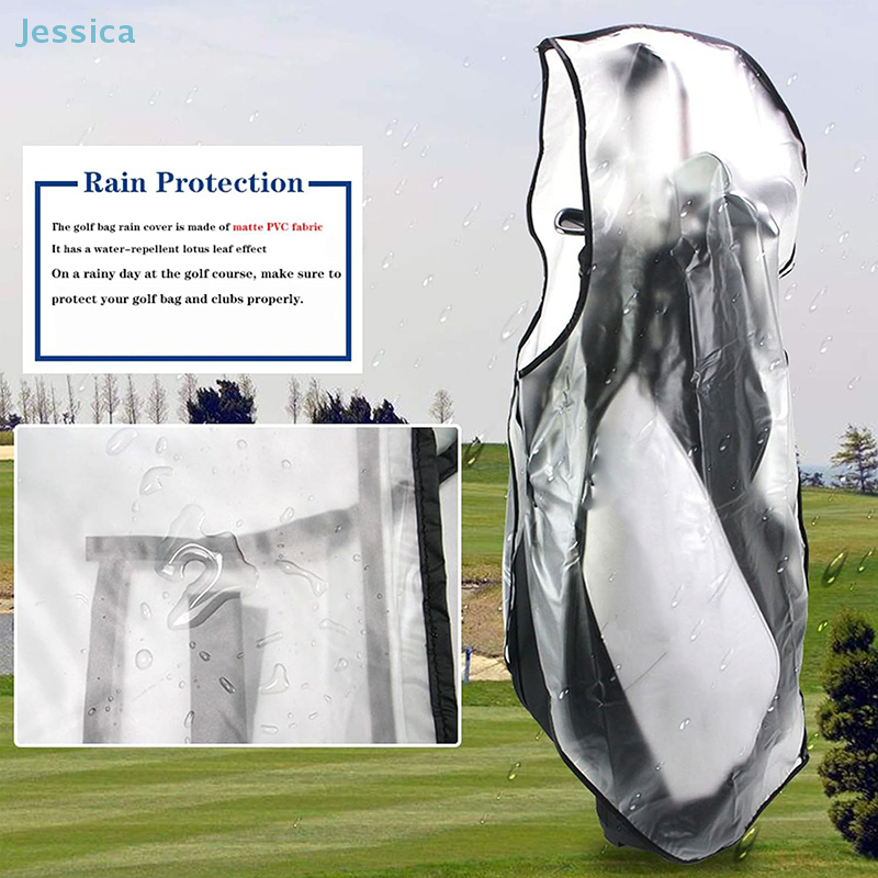 ☆Golf Bag Rain Cover With Zipp - Golf Equipment Stores avaliação e preço