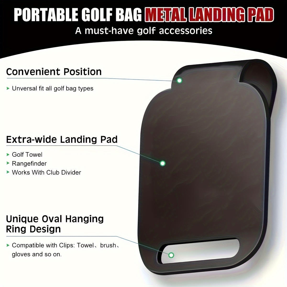 Magnetic Golf Bag Landing Pad（ - Golf Equipment Stores avaliação e preço