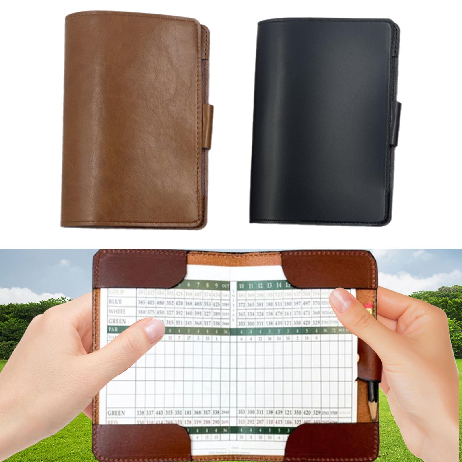 Golf Scorecard Holder Brown PU - Golf Scorecard Holder avaliação e preço