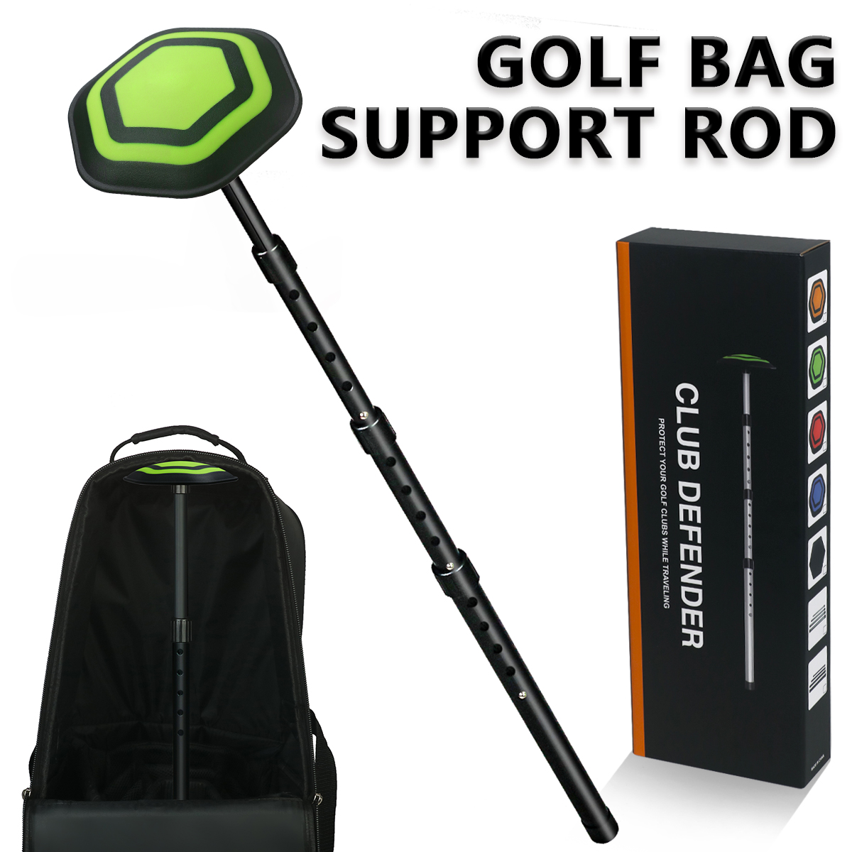Golf 4-section bag stand alumi - Golf Scorecard Holder avaliação e preço