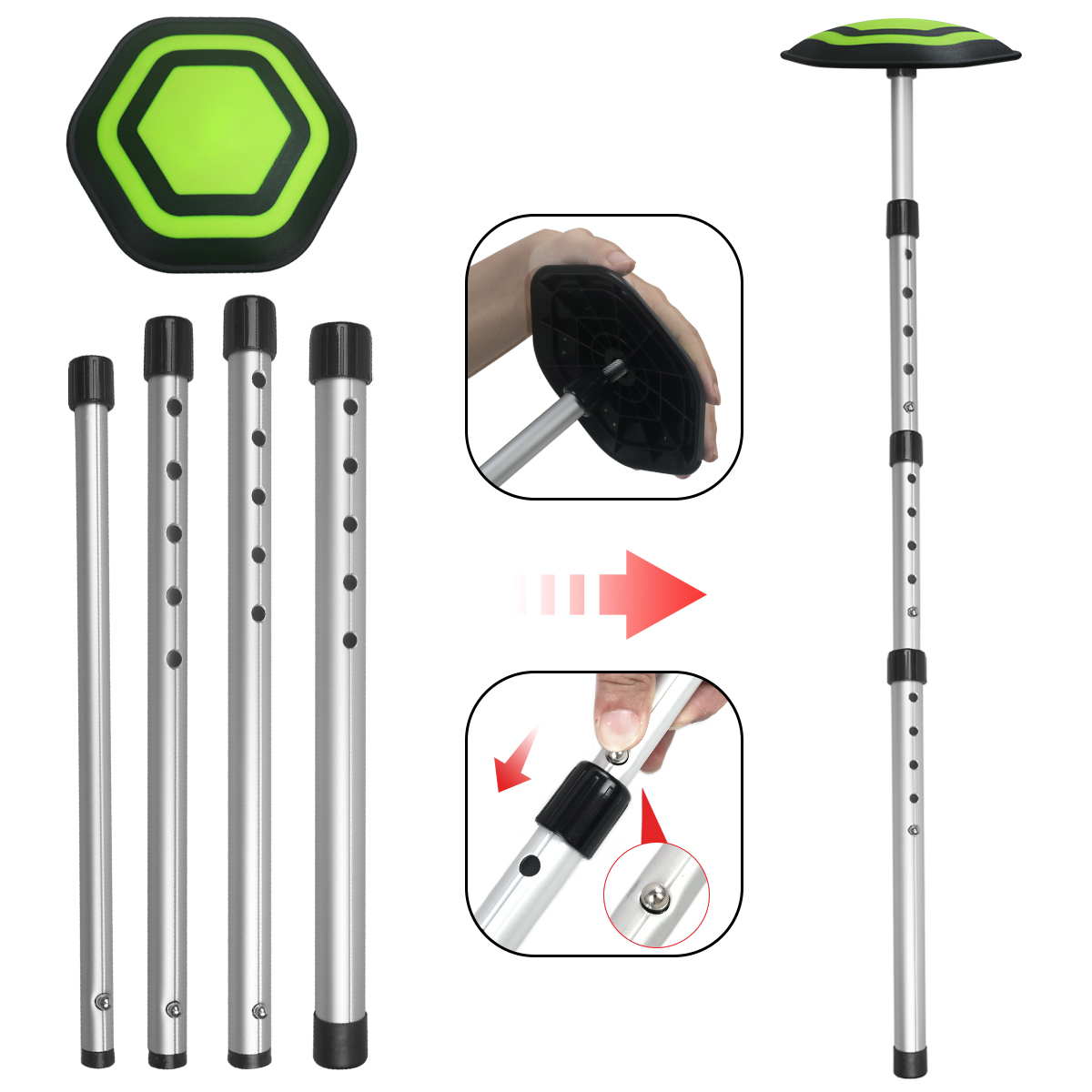 Golf 4-section bag stand alumi - Golf Scorecard Holder avaliação e preço