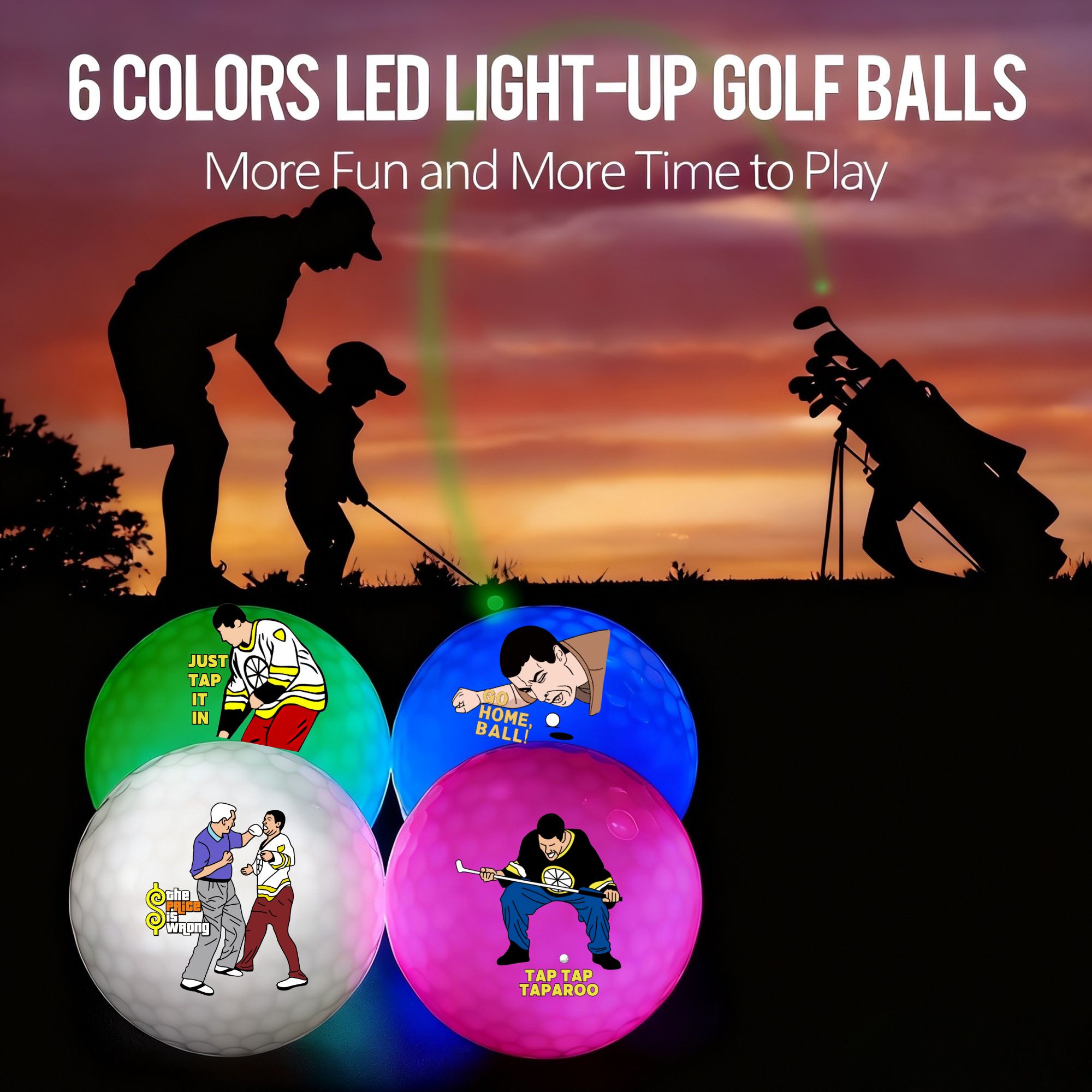 4 pcs Glow in The Dark Golf Ba - Golf Equipment Gifts avaliação e preço