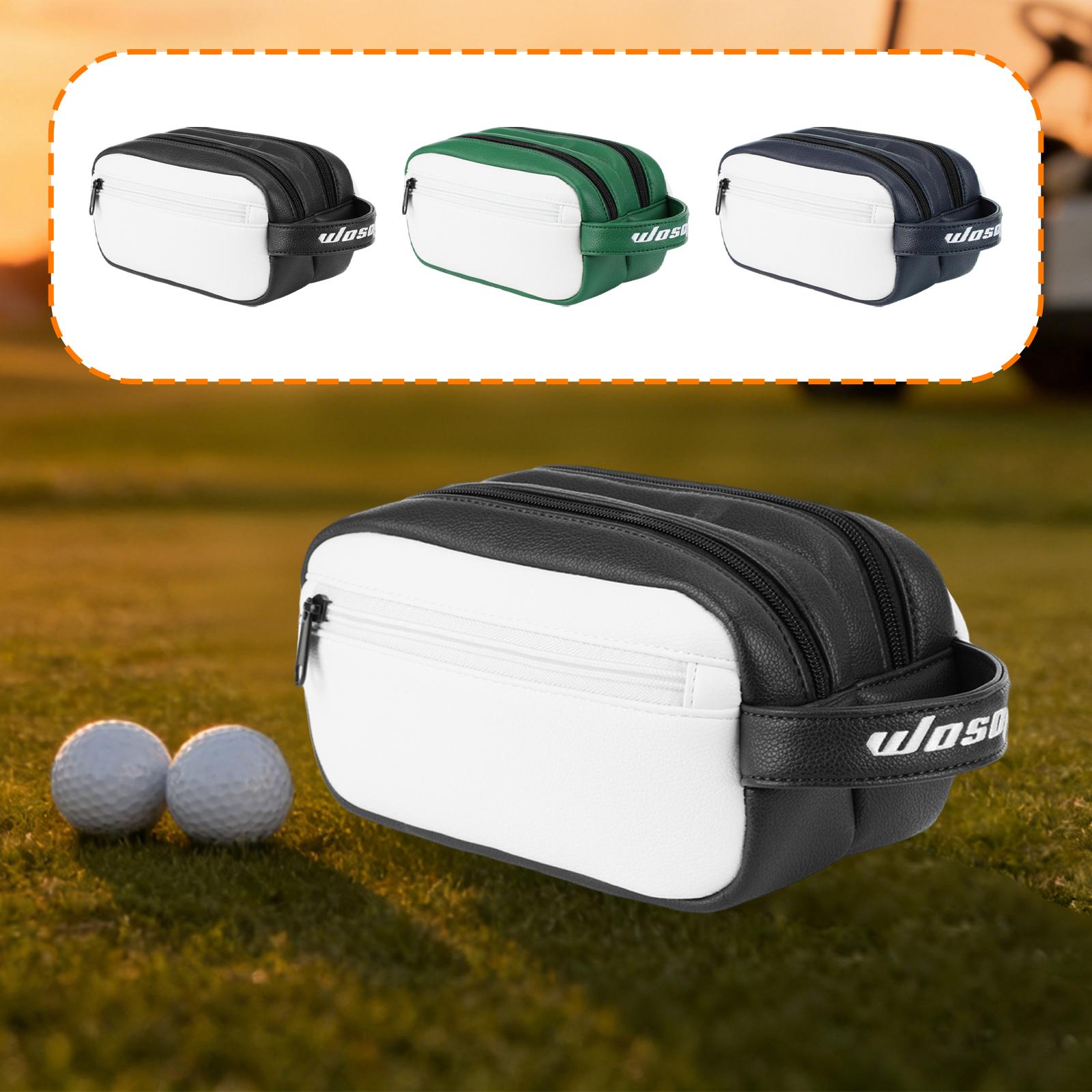 PU Golf Ball Pouch Large Capac - Golf Equipment Gifts avaliação e preço