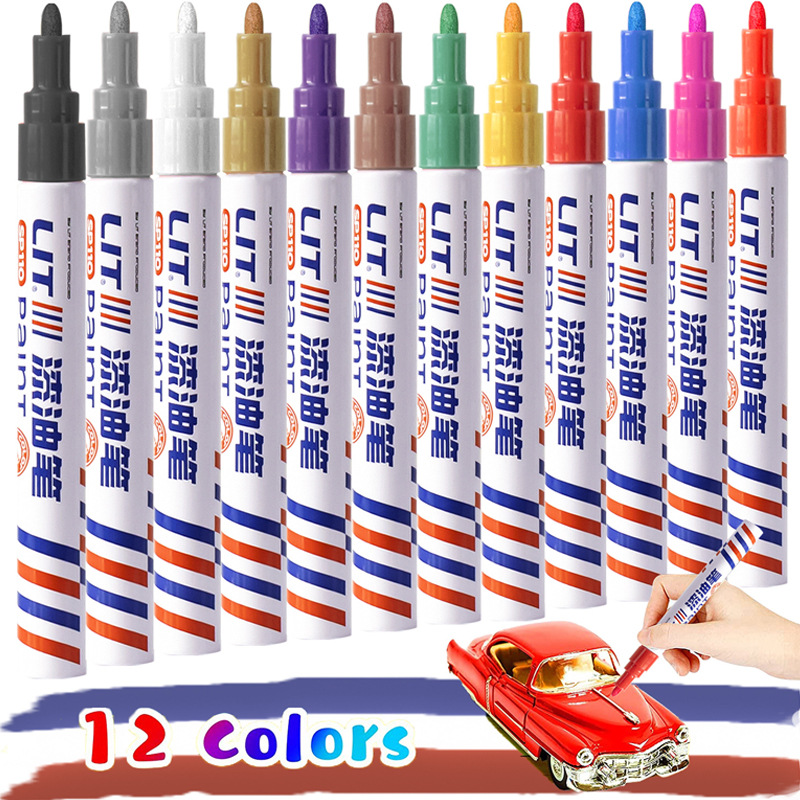 1/8/12Pcs Colored Permanent Pa - Tee Height Marker avaliação e preço