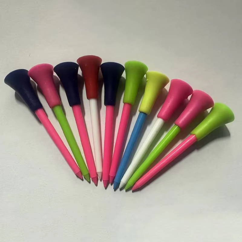 10Pcs Plastic Golf Tees Multi  - Golf Ball Premium avaliação e preço